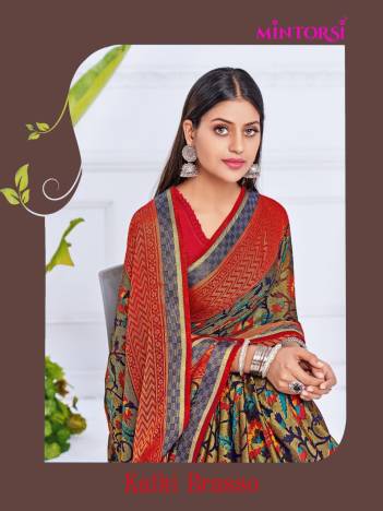 Kalki Brasso Colours By Mintorsi Exclusive Printed Banarasi Sarees